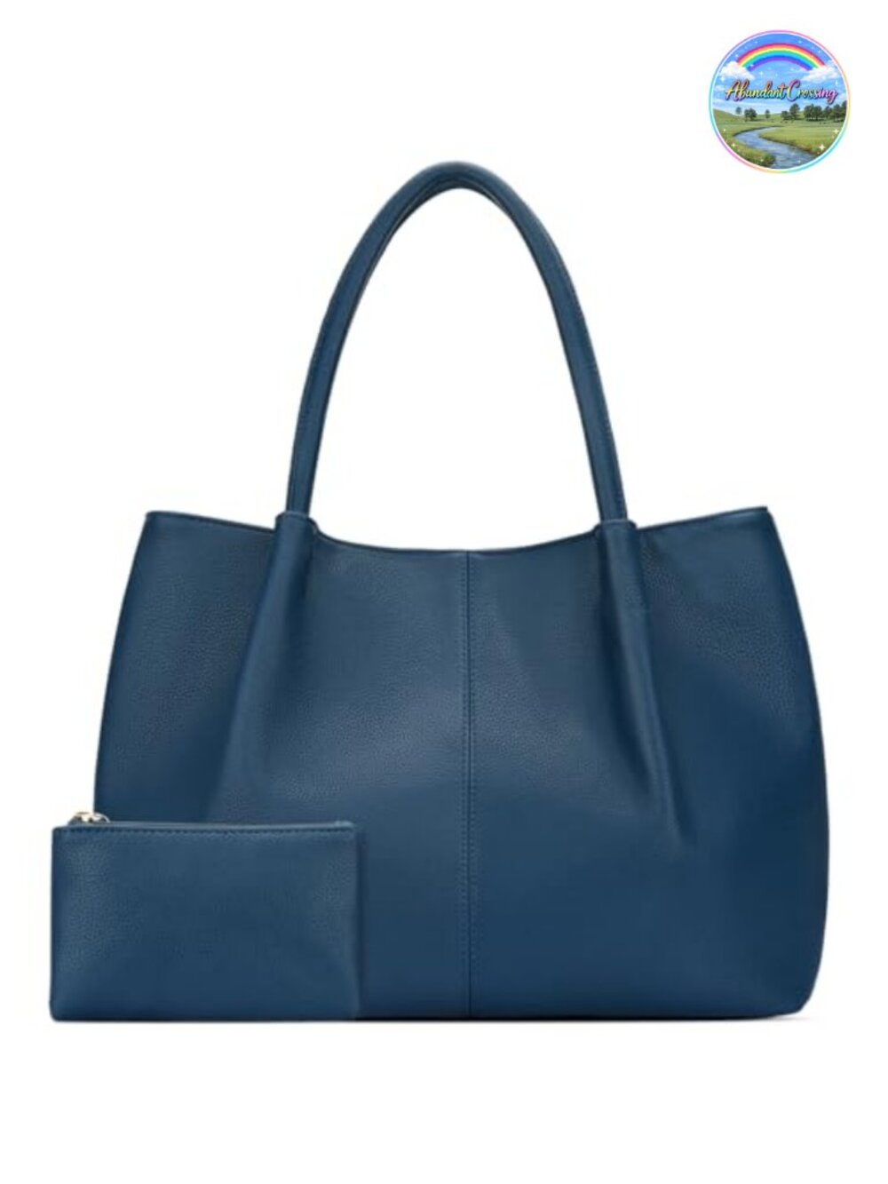 Vegan Leather Tote Bag Large Capacity Shoulder Purse Travel Work Laptop